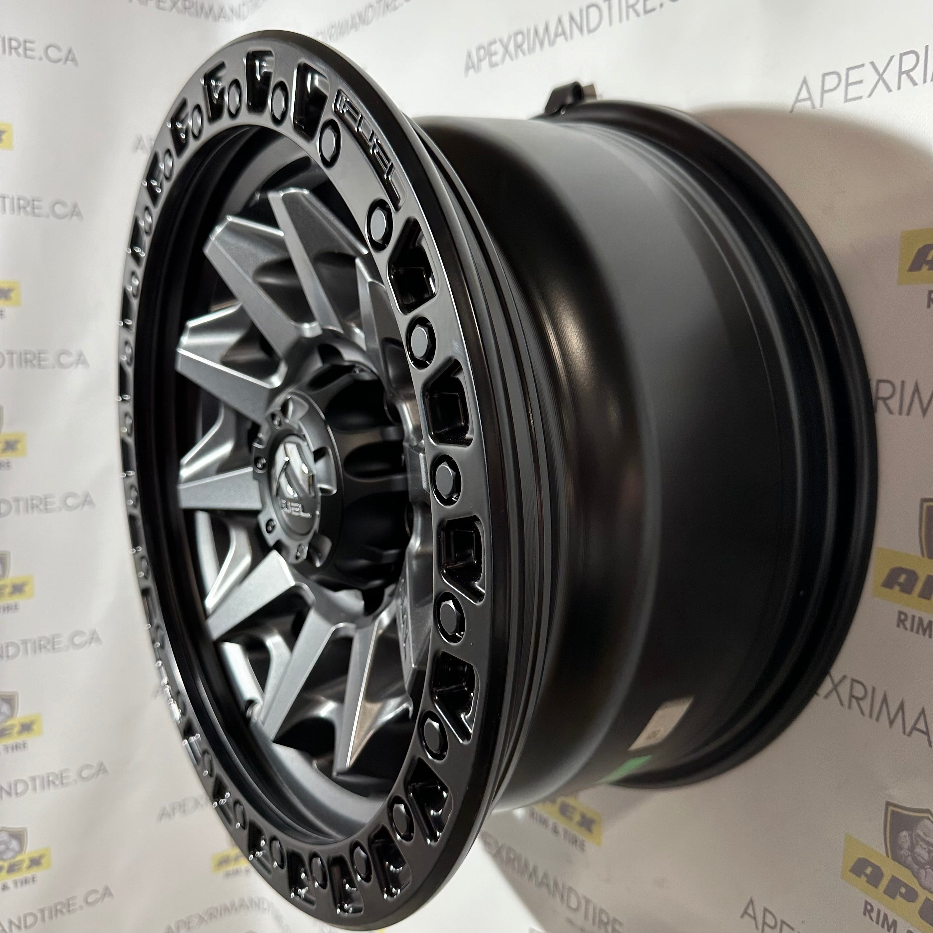 FUEL COVERT MATTE ANTHRACITE/ BLACK RING | 17X8.5 6X139.7 +14