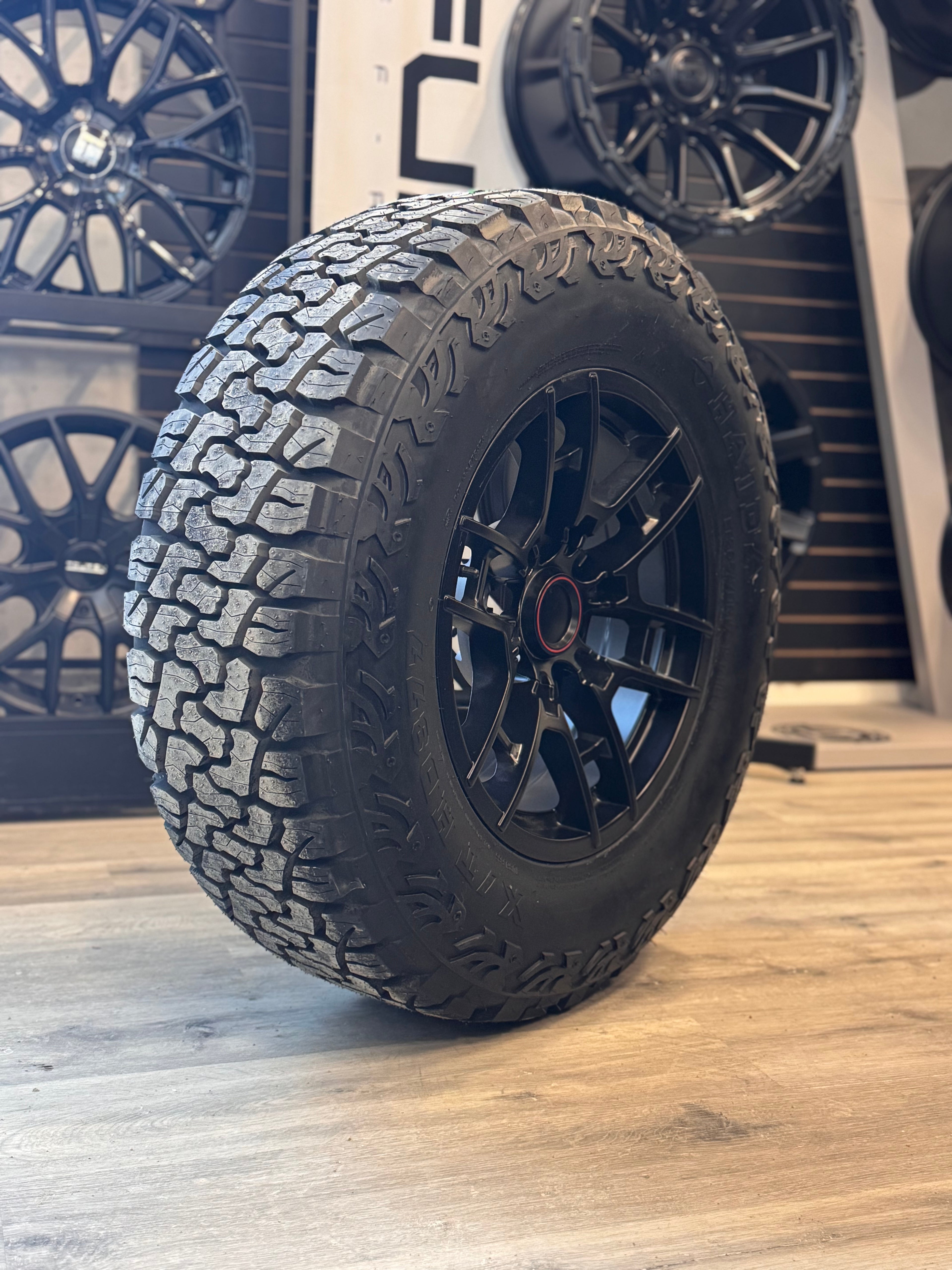 (SET OF FOUR) Toyota TACOMA TRD Reps 17x8.0 6x139.7mm +5 106.1mm  ( Will not fit new gen Tacoma ) | HAIDA HD 877 X/T ALL TERRAIN | LT 265/70R17 (10PLY) 3PMS