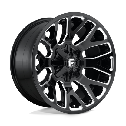 FUEL WARRIOR 20X9 6X135/6X139.7 +20 106.1 GLOSS BLACK MILLED ( TEXT US FOR BLOWOUT PRICING )
