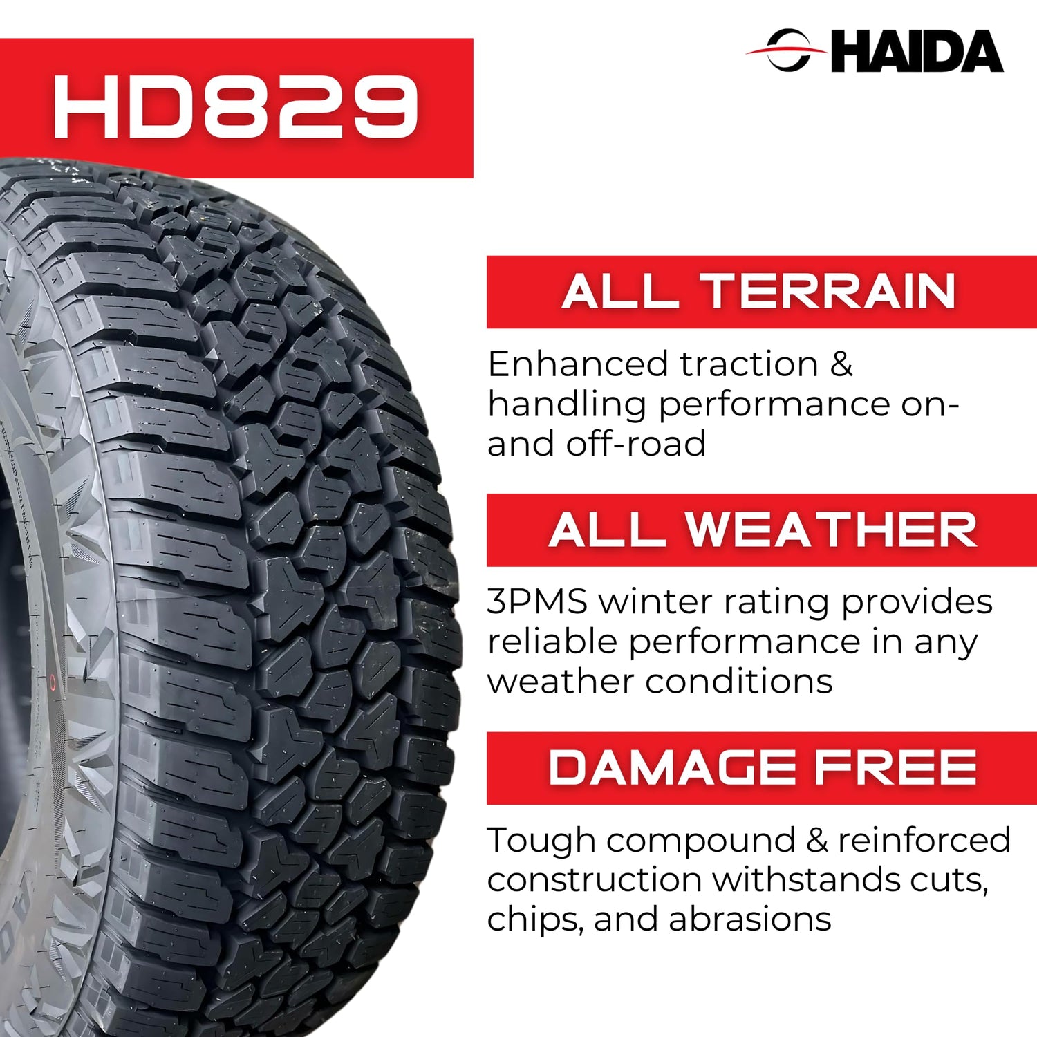 HAIDA  HD 829 | LT 275/65R18 3PMS
