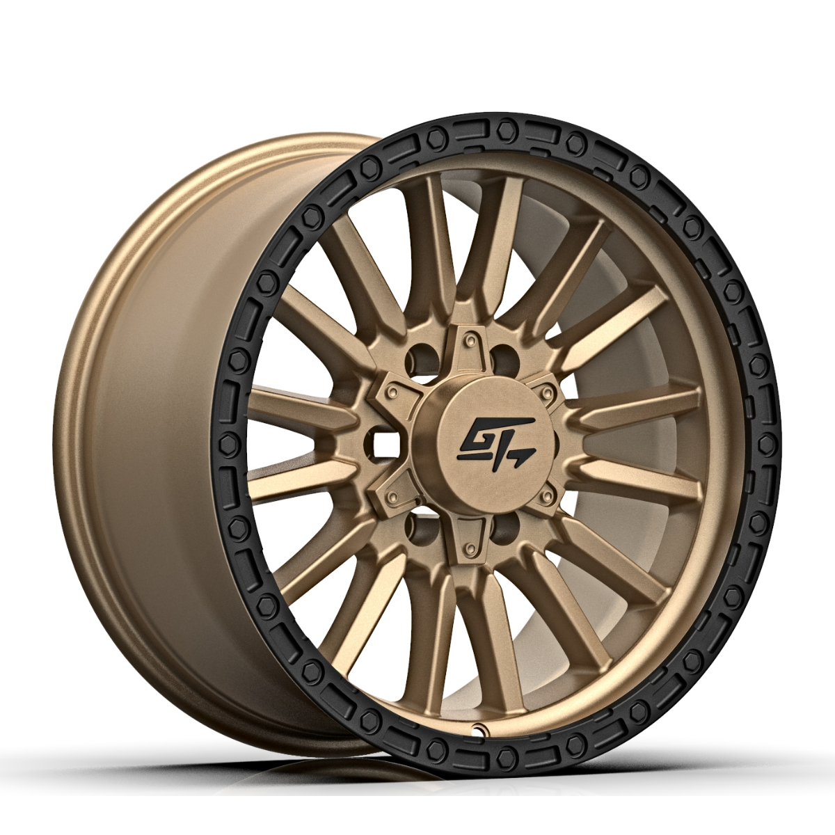 GT OFF-ROAD Chamber 17x9 6x135 / 6x139.7 +12 Matte Bronze Centre / Black