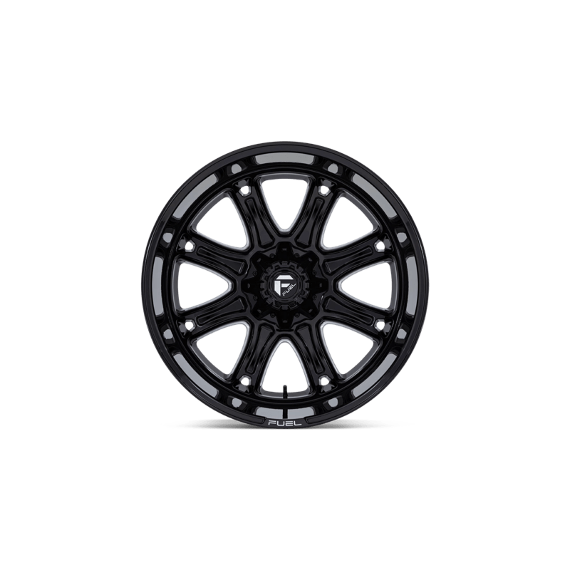 FUEL DARKSTAR GLOSS BLK MILLED | 20X10 6X135/6X139.7 -18 106.1MM - TEXT US FOR CLEARANCE PRICING***