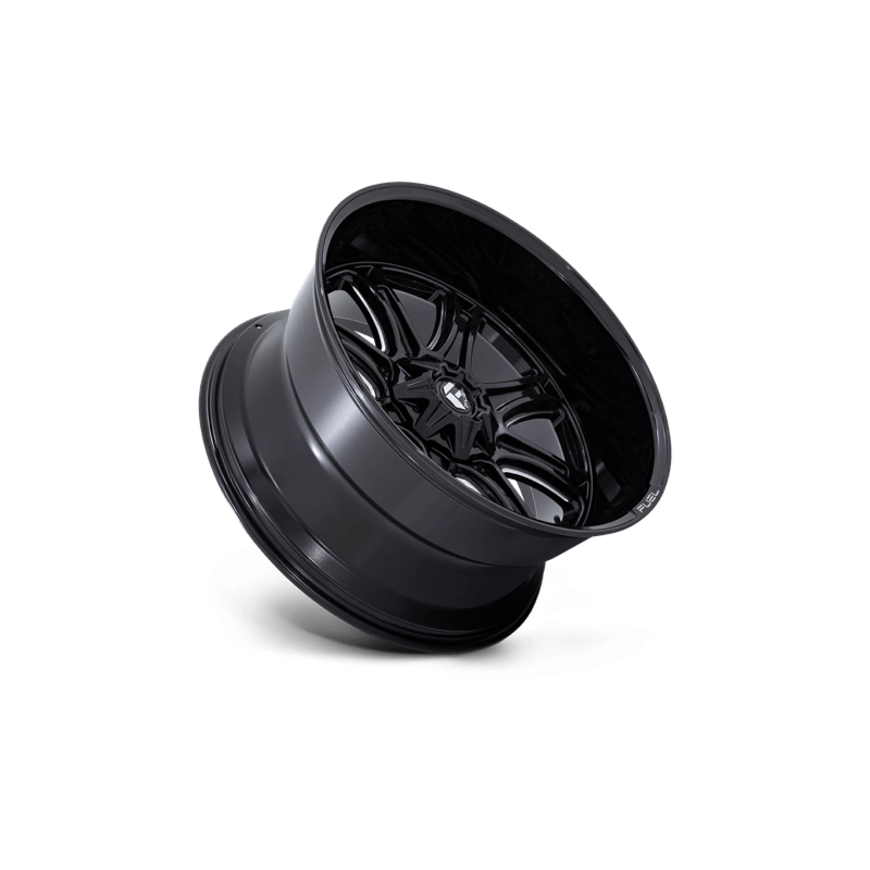 FUEL DARKSTAR GLOSS BLK MILLED | 20X10 6X135/6X139.7 -18 106.1MM - TEXT US FOR CLEARANCE PRICING***