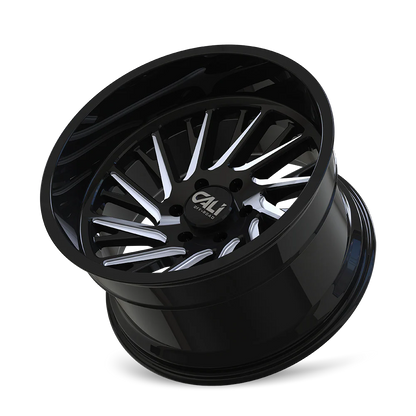 CALI OFF-ROAD PURGE GLOSS BLACK MILLED 24X14 -76 6X139.7MM 106MM