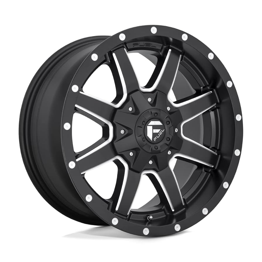 FUEL MAVERICK 18X9 +1 8X165.1 125.1 MATTE BLK MILL ( Text us for clearance price )