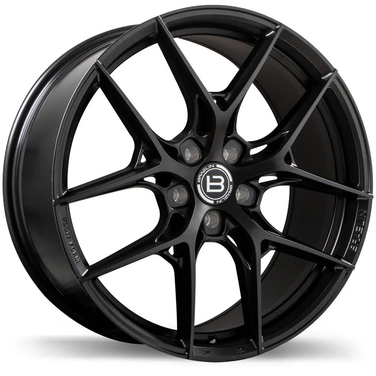 BRAELIN FLOW-FORMED BR14 SATIN BLK ANTHRACITE | 19X8.5 5X114.3 +30 57.1MM