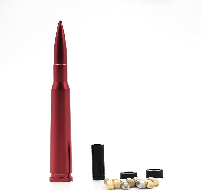 .50 CAL BULLET ANTENNA RED