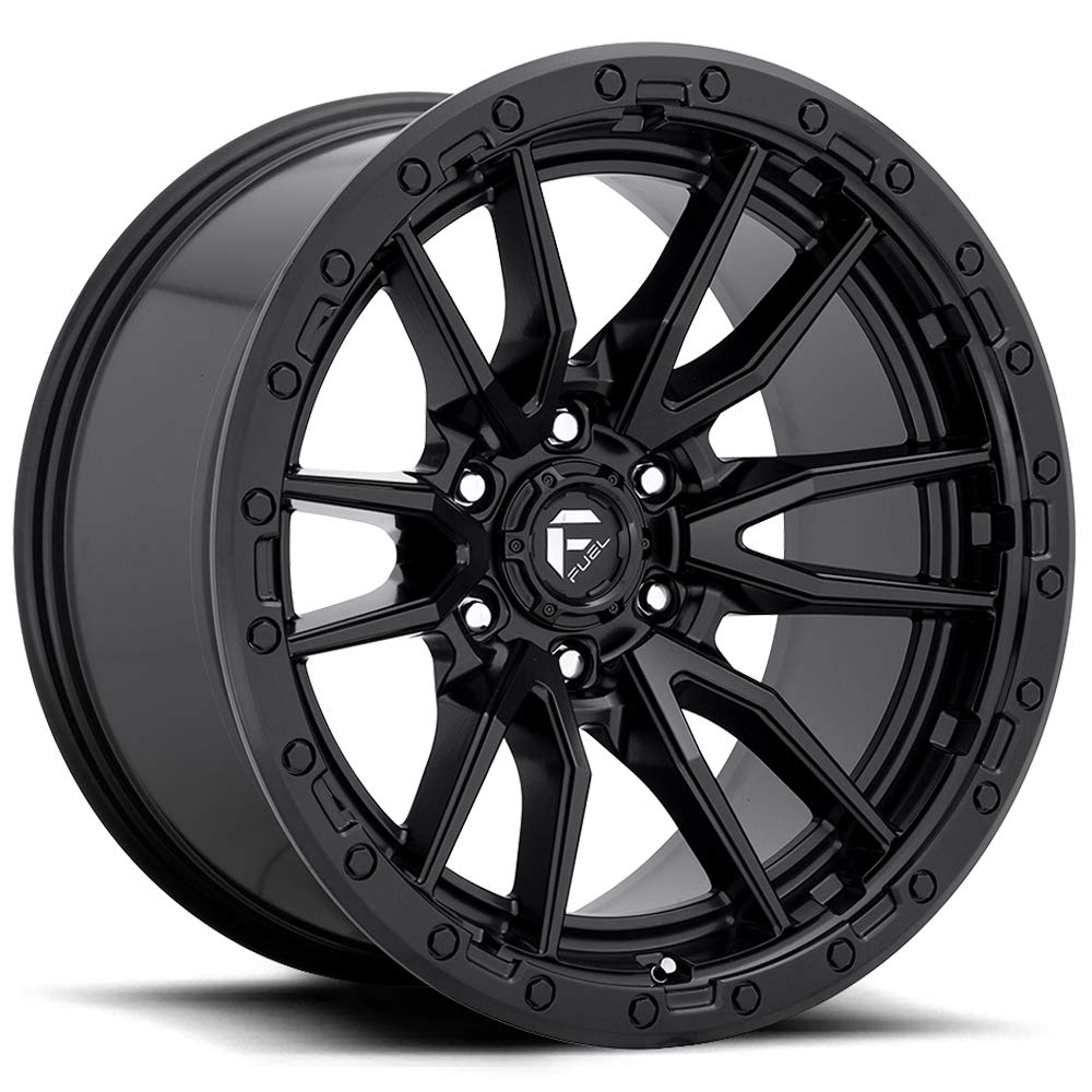 FUEL REBEL 18X9 +1 6X139.7 106.1 MATTE BLACK ( Text us for clearance pricing )