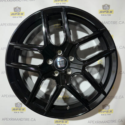 TOUREN TR79 GLOSS BLACK | 19x8.5 +35 5X114.3 72.6MM BORE HUB