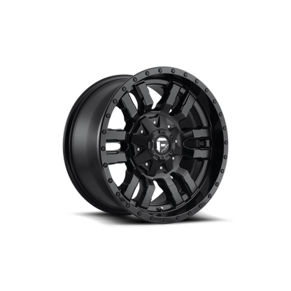 FUEL SLEDGE MATTE BLK WITH GLOSS BLK LIP | 20X9 8X180 +20 124.2MM - Text for sale price