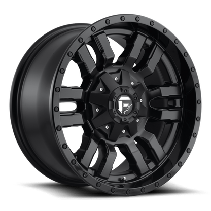 FUEL SLEDGE MATTE BLK WITH GLOSS BLK LIP | 20X9 8X180 +20 124.2MM - Text for sale price