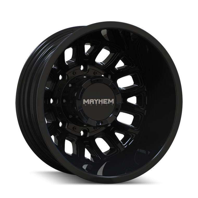 MAYHEM COGENT DUALLY 8107D GLOSS BLACK 17X6.5 -142 8X200 142MM