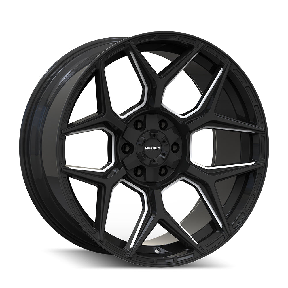 MAYHEM VANQUISH 8119 GLOS BLK MILLED | 20X9 6X135/6X139.7 0 106.1MM