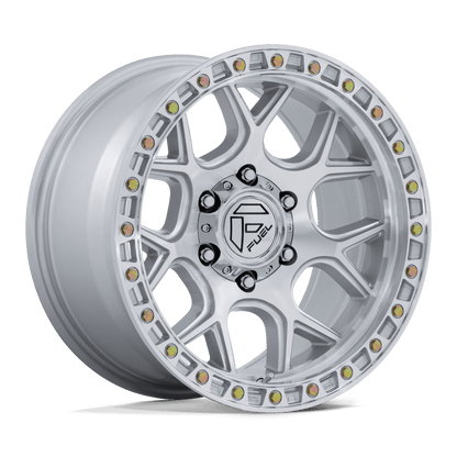FUEL PUMA 17X9 +1 6X139.7 106 GLOSS SILVER W/ MACHINED FACE ( TEXT FOR CLEARANCE PRICE *** )