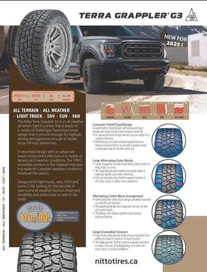 LT 295/70R18 | NITTO TERRA GRAPPLER G3W 3PMS 10PR
