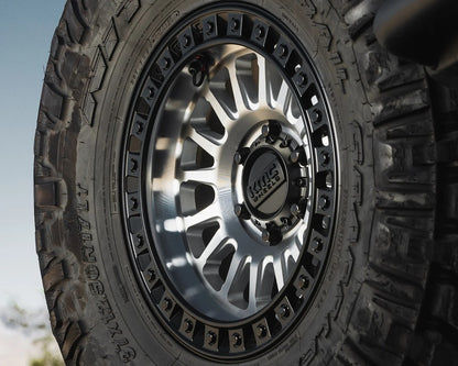 KMC IMS 20X9 8X165.1 +18 125MM MACHINED W/ MATTE BLACK LIP ( TEXT US FOR CLEARANCE PRICING )