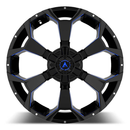 ARMED OFFROAD BOMBER 6011 GLOSS BLACK BLUE MILLED | 20X10 +0 6X135/6X139.7