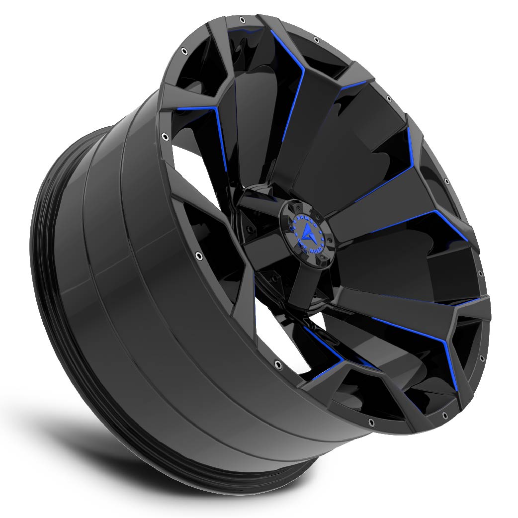 ARMED OFFROAD BOMBER 6011 GLOSS BLACK BLUE MILLED | 20X10 +0 6X135/6X139.7