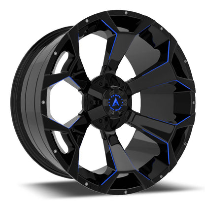 ARMED OFFROAD BOMBER 6011 GLOSS BLACK BLUE MILLED | 20X10 +0 6X135/6X139.7