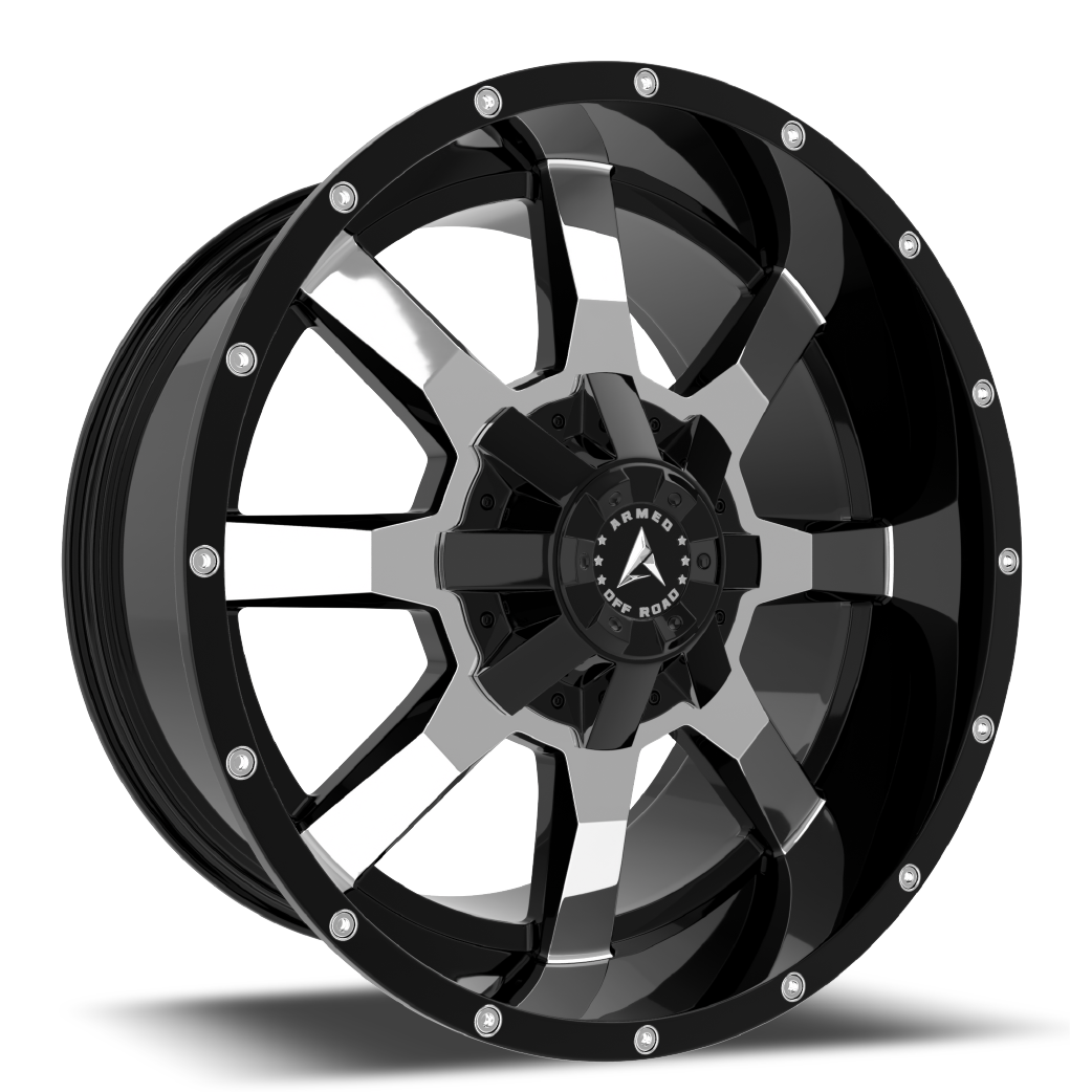 ARMED FRONTLINE 861 BLACK MACHINED | 20X9 +12 ET 8X165.1/8X180