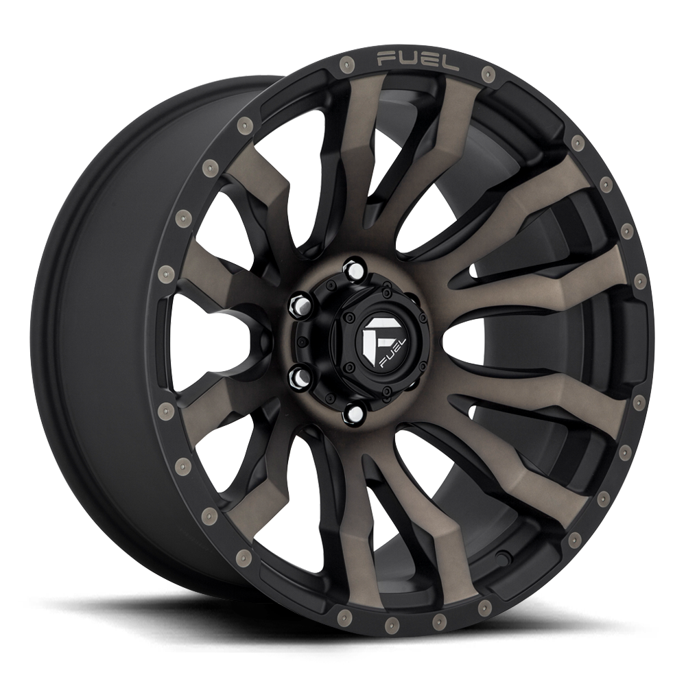 FUEL BLITZ 18X9 +1 6X139.7 106.1 MATTE BLACK DOUBLE DARK TINT ( Text us for clearance price )