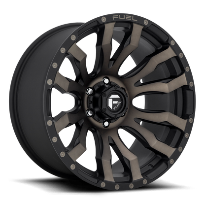 FUEL BLITZ 18X9 +1 6X139.7 106.1 MATTE BLACK DOUBLE DARK TINT ( Text us for clearance price )