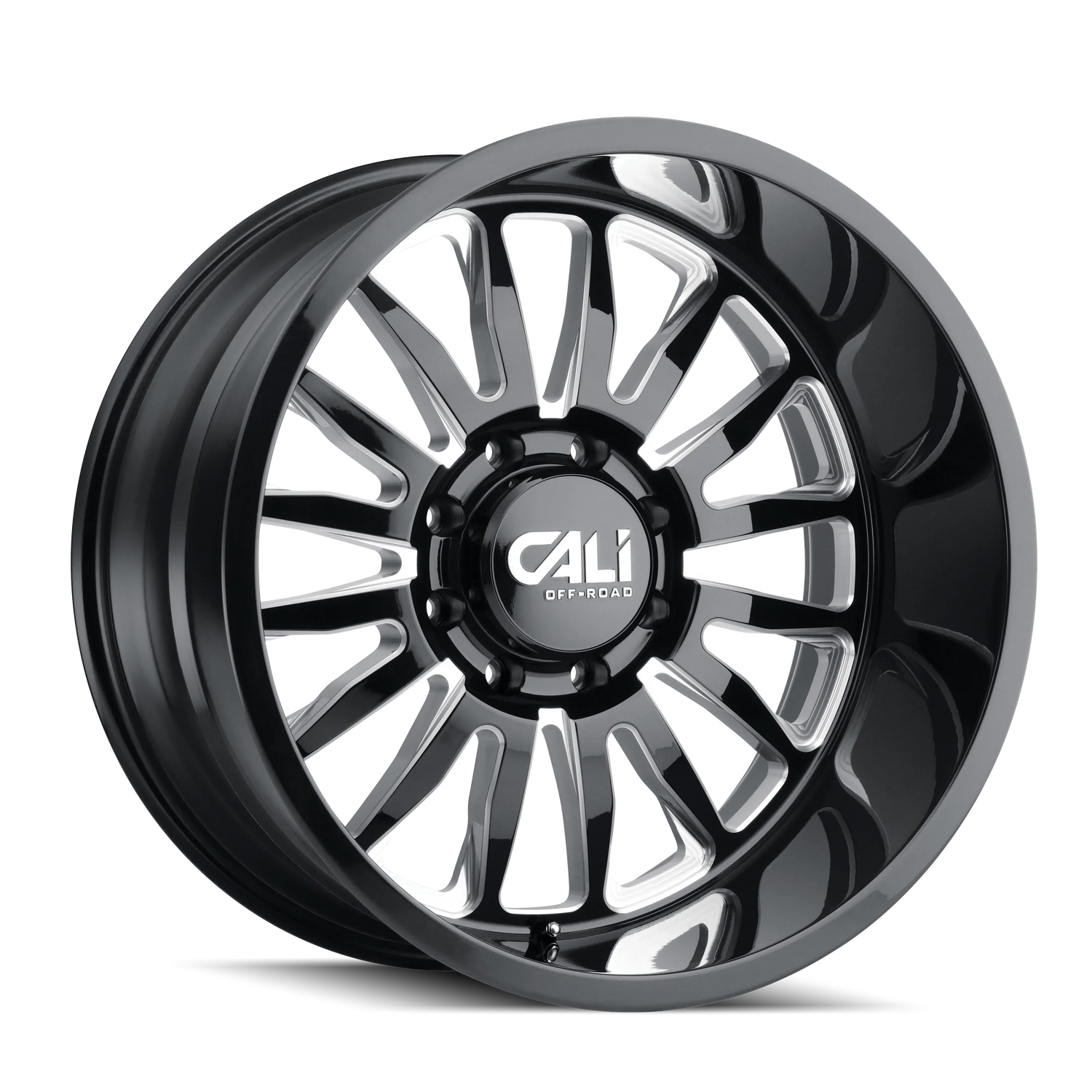 CALI OFF-ROAD SUMMIT GLOSS BLACK MILLED | 20x10 -25 ET 6x135 (87.1 HUB)