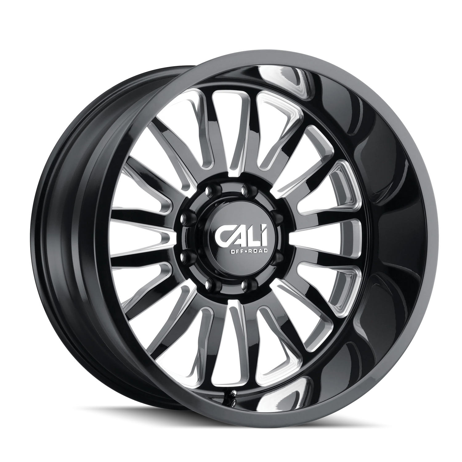 CALI OFF-ROAD SUMMIT GLOSS BLACK MILLED | 20x9 +0MM 5x139.7 (87.1MM HUB)