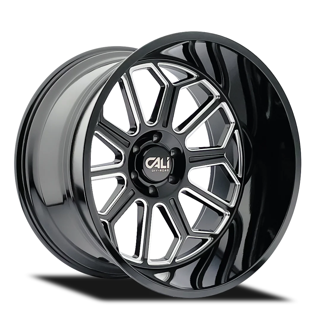 CALI AUBURN 9117 BLACK / MILLED | 20X9 6X139.7 -12MM 106MM