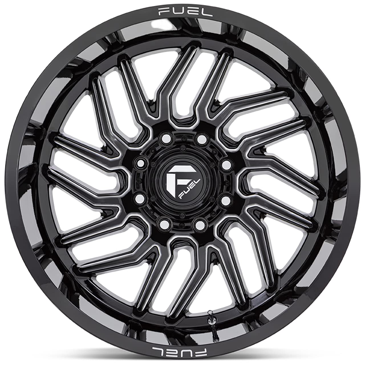 FUEL HURRICANE GLOSS BLACK MILLED 20X9 +20 8X180 124.2MM * TEXT US FOR CLEARANCE PRICING
