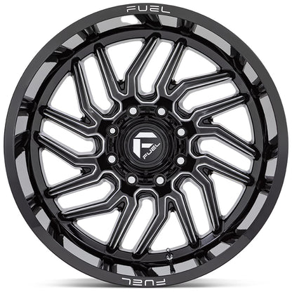 FUEL HURRICANE GLOSS BLACK MILLED 20X9 +20 8X180 124.2MM * TEXT US FOR CLEARANCE PRICING