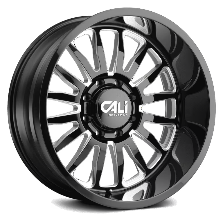 CALI OFFROAD SUMMIT 9110 GLOSS BLACK MILLED 24X14 -76 8X170 125.2MM