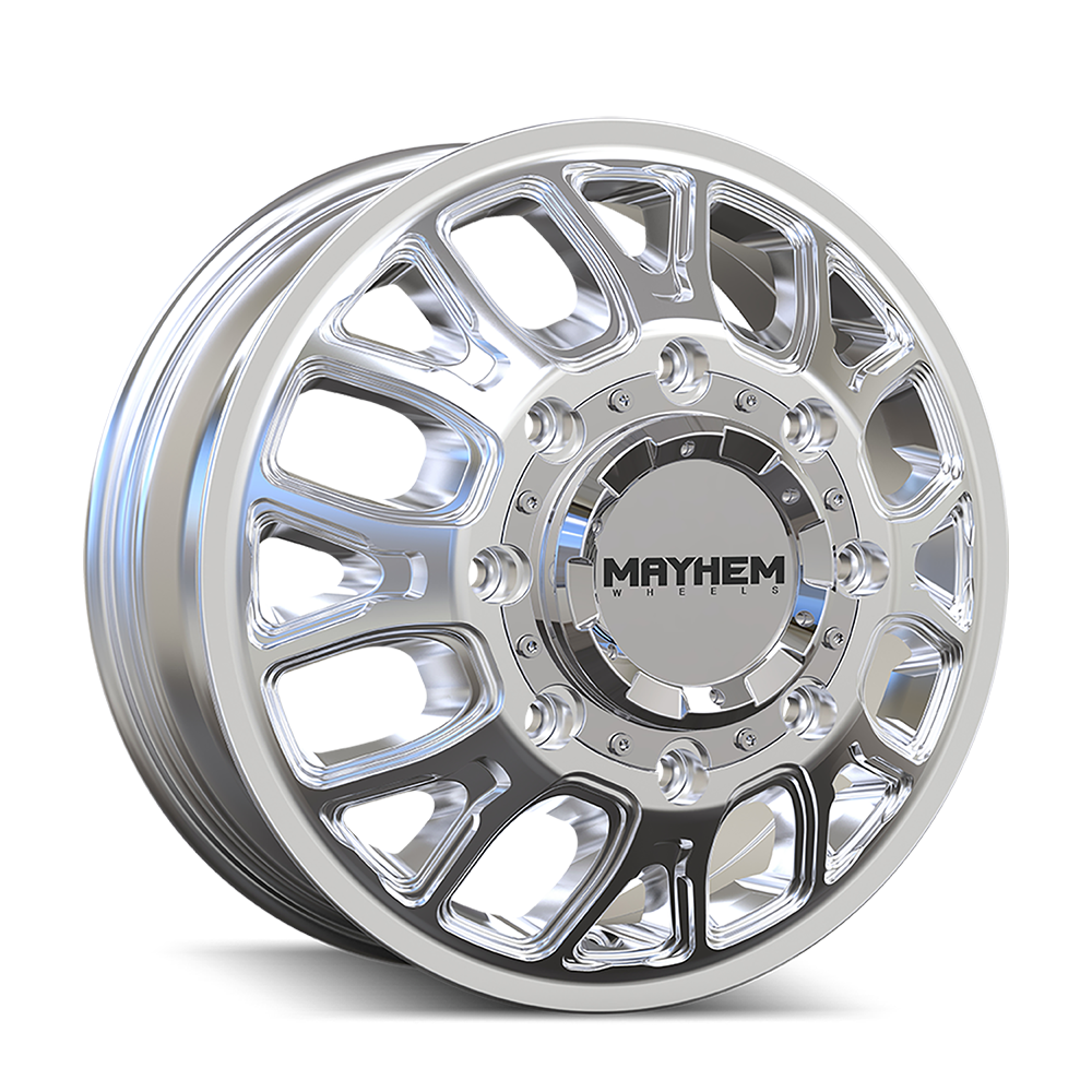 MAYHEM COGENT DUALLY 8107D POLISHED 17X6.5 +125 8X210 154.2MM *FRONT*