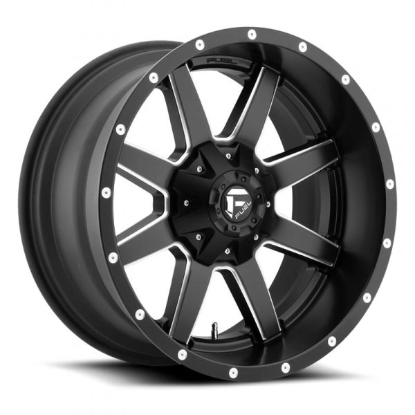 FUEL MAVERICK 20X10 -18 8X165.1 125.1 MATTE BLK MILL ( TXT FOR CLEARANCE PRICING ***)