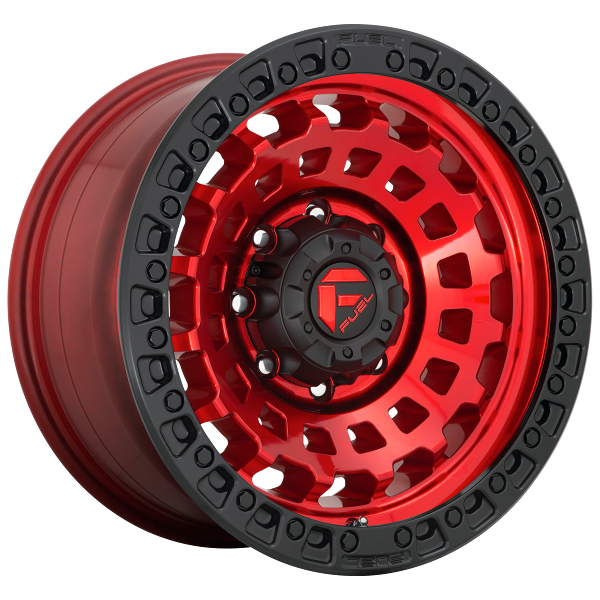 FUEL OFF-ROAD D632 ZEPHYR CANDY RED BLACK BEADLOCK | 17X9 +0 5X127  (71.5MM HUB)