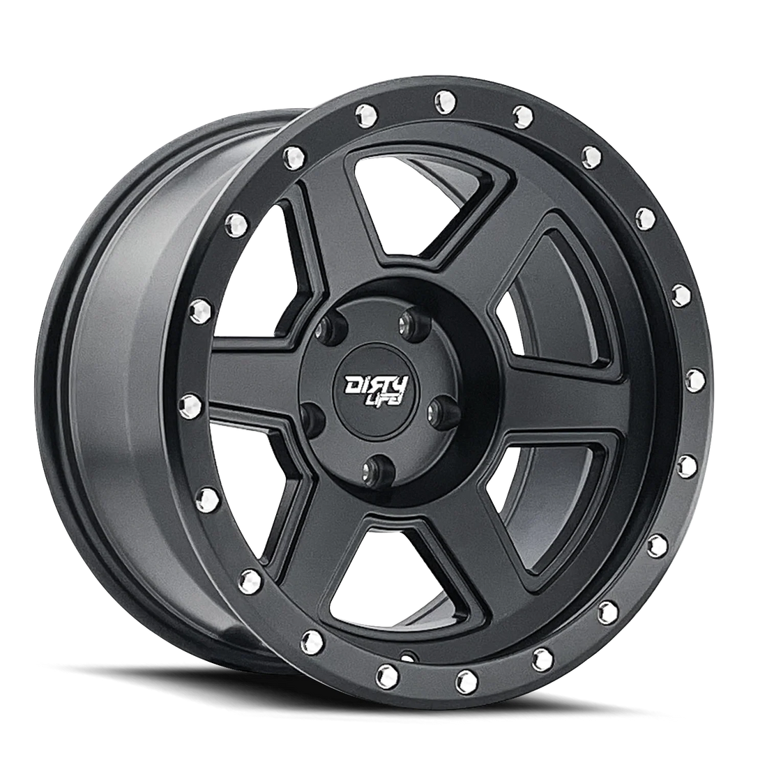 DIRTY LIFE COMPOUND MATTE BLACK 17X9 -38 6X139.7MM 106MM