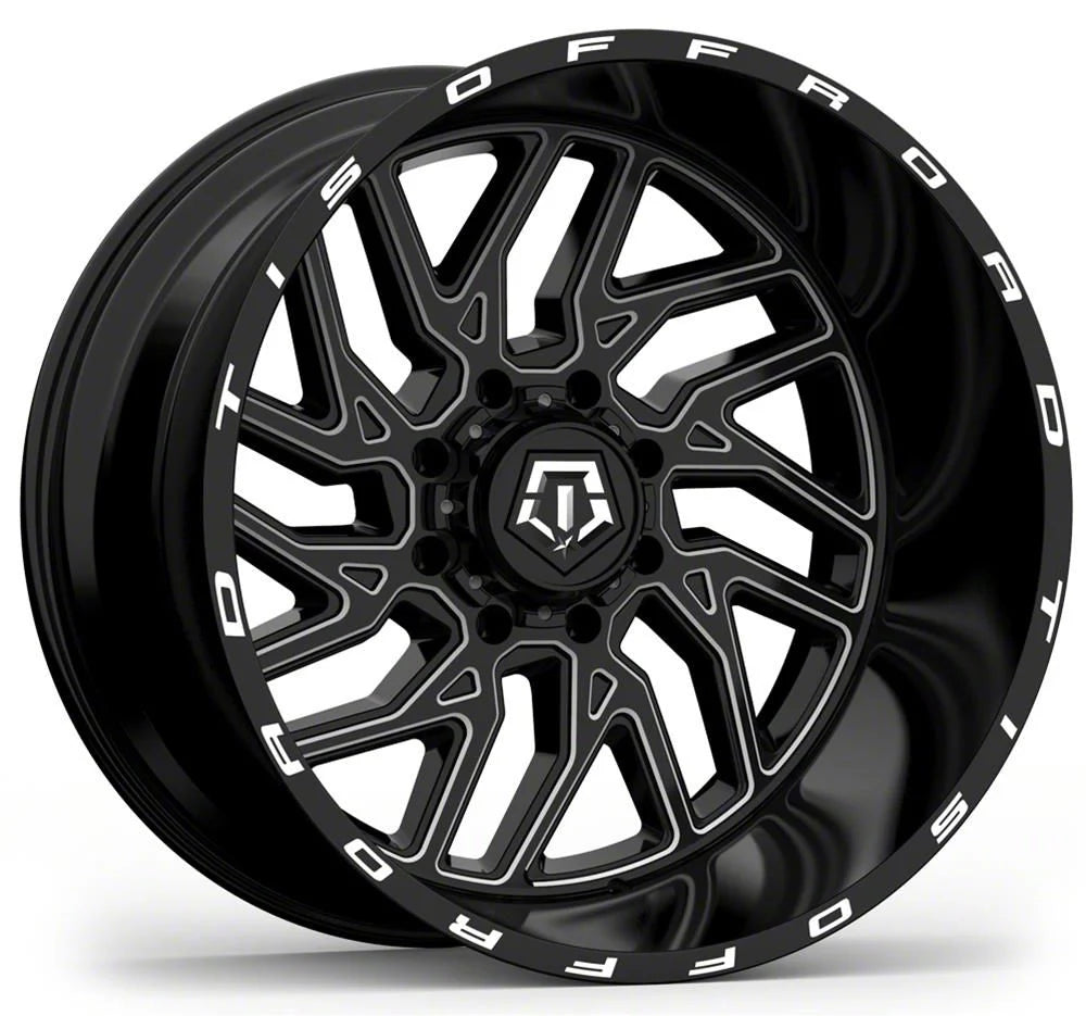 TIS 544 GLOSS BLACK MILLED 20X9 0 6X135/6X139.7 108.1