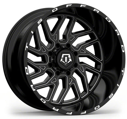 TIS 544 GLOSS BLACK MILLED 20X9 0 6X135/6X139.7 108.1