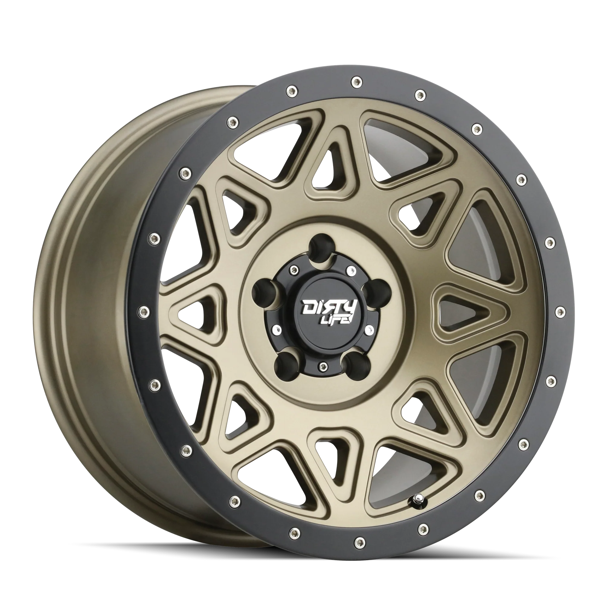 DIRTY LIFE THEORY 9305 MATTE GOLD W/MATTE BLACK LIP | 20X9 8X165.1 +0 130.8