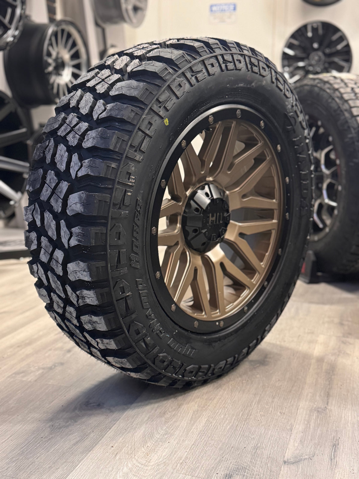 (SET OF FOUR) FAST HD MENACE SATIN BRONZE/BLACK BEADLOCK 20X9 +0 6X139 ...