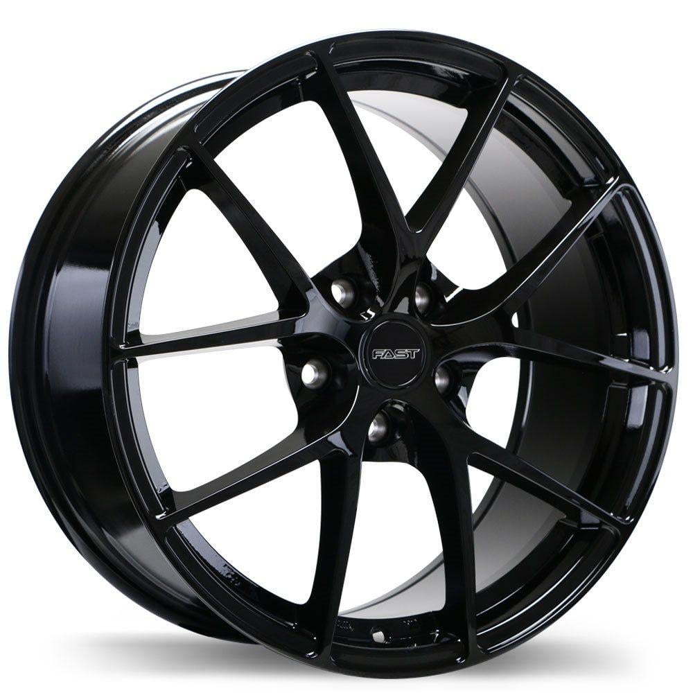 FAST INNOVATION GLOSS BLACK 18X8 +40 5X114.3MM 66.1MM (MAG SEAT)