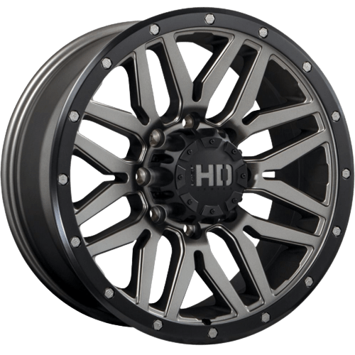 FAST HD MENACE SATIN GUNMETAL/BLACK BEADLOCK 18X9 +15 8X180MM 125MM