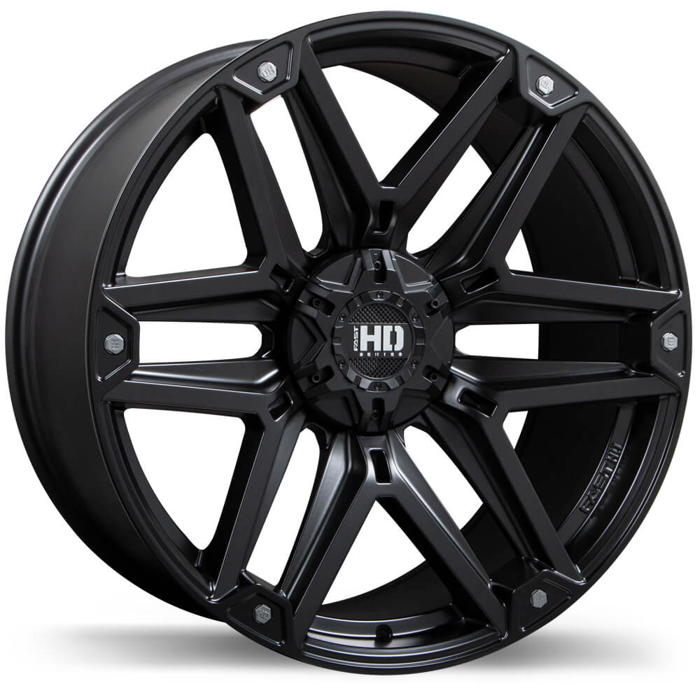 FAST HD RECON SATIN BLACK 20X9 +25 6X139.7MM 93.1MM