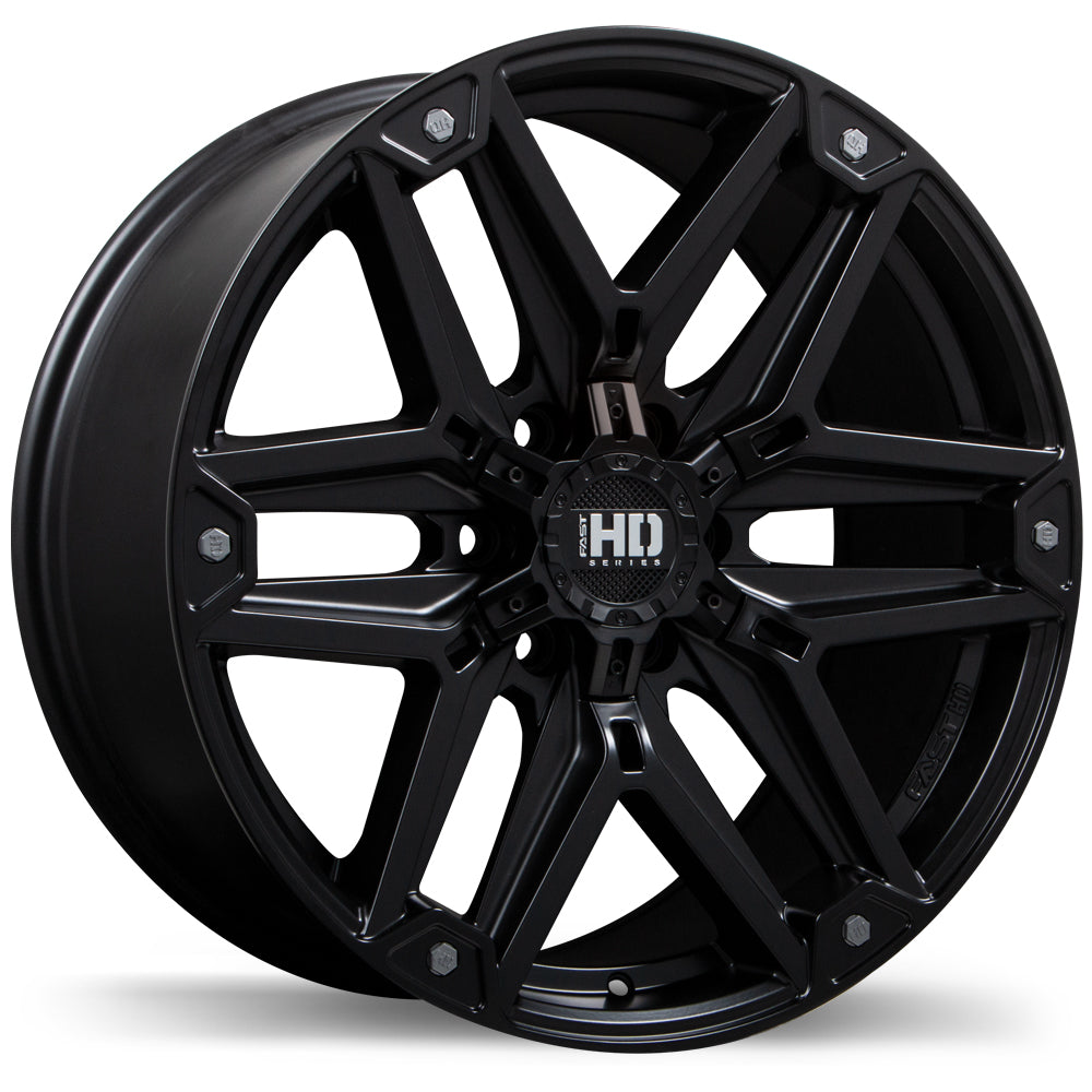 FAST HD RECON SATIN BLACK 18X9 +25 6X135MM 87.1MM
