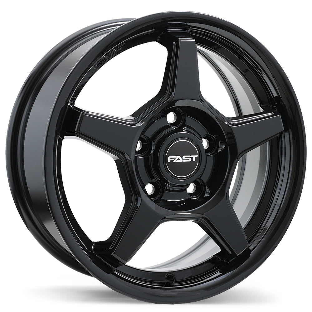 FAST FLAIR 15X6 5X114.3 +40 67.1 GLOSS BLACK