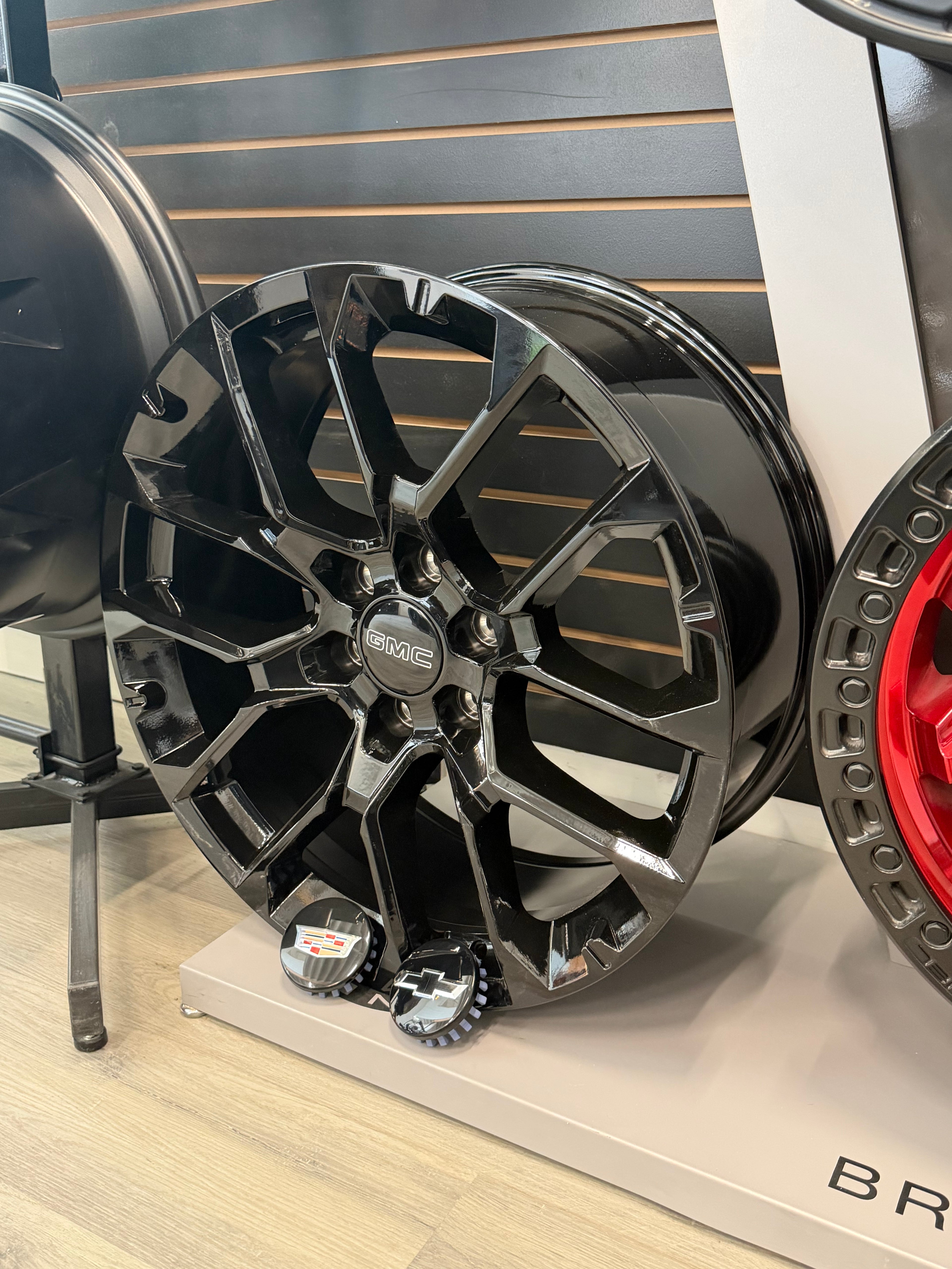 OEM 331 CADILLAC/GMC/CHEVY REPS GLOSS BLACK 22X9 +28 6X139.7 77.8