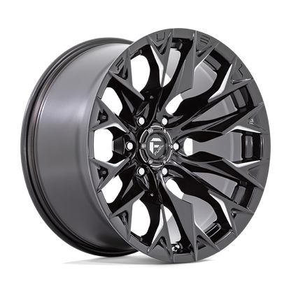 FUEL FLAME GLOSSY BLACK MILLED | 20X9 +20 6X135 87.1MM * TEXT FOR CLEARANCE PRICING