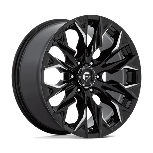 FUEL FLAME GLOSSY BLACK MILLED | 20X9 +20 6X139.7