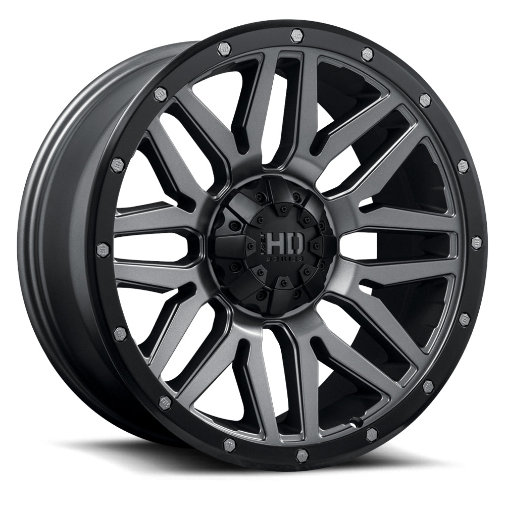 FAST HD MENACE SATIN GUNMETAL/BLACK BEADLOCK 20X9 +0 6X139.7MM 106.1MM