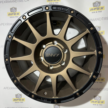 ENVY FFT8 BRONZE/ BLACK LIP | 18X8.5 6X139.7 +10 78.1mm - TAKE OFF&